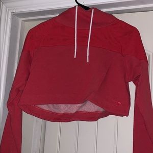 Gymshark Nikki blackkletter cropped mesh hoodie